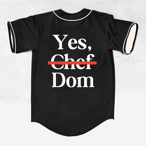 Yes, Chef Dom (Dolla) Baseball Jersey For EDM Festivals